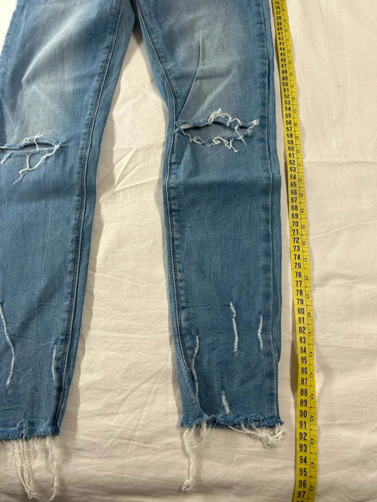 Ripped skinny blue jeans Rich star – photo 4